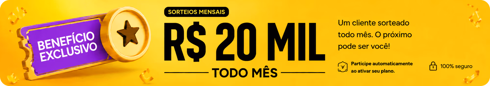 Sorteio R$ 20 Mil Todo Mês